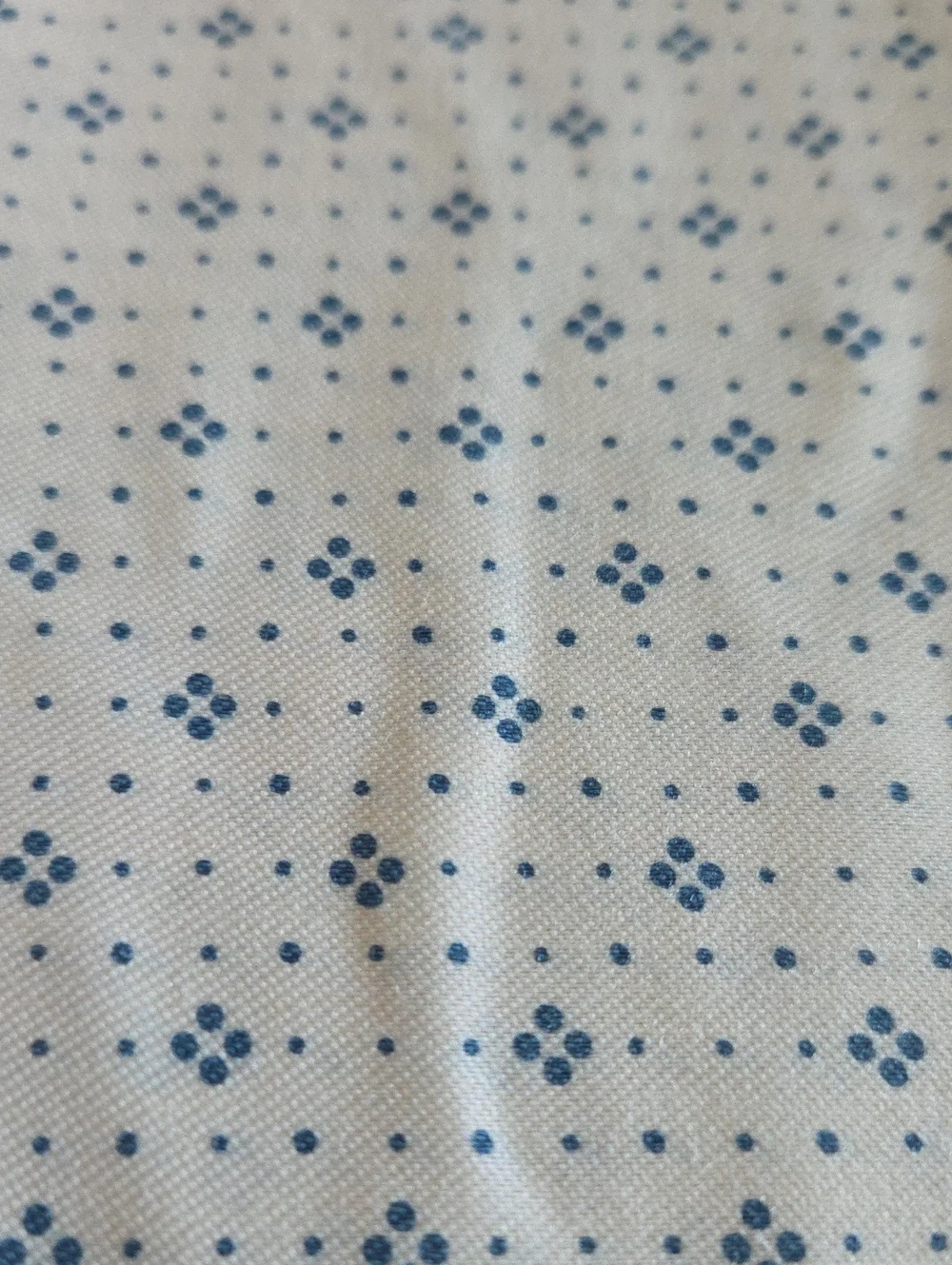 1960's 1970's RARE Vintage WEILWOOD FABRICS, INC. Blue Polka-Dots Cotton 5yds